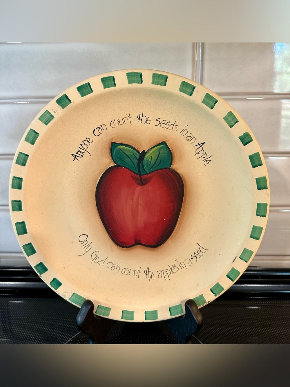 Vintage Apple Plate Farmhouse Charm
